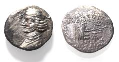 Ancient Coins - KINGS OF PARTHIA. Parthian Kingdom. SILVER DRACHM .