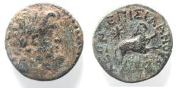 Ancient Coins - Seleucis and Pieria. Antioch Æ 20 . Star of Bethlehem depicted. 1st Century AD