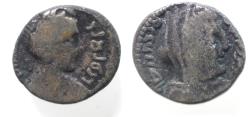 Ancient Coins - Arabia, Nabataean Kings. Rabbel II (AD 60/1-105/6). AR sela. (13mm, 3.92g). Petra mint. Struck in regnal year 6(?) (AD 75/6).