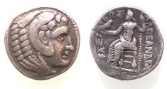 Ancient Coins - Macedonian Kings. Alexander III the Great (336-323 BC). AR tetradrachm (26mm, 16.74g). Uncertain Eastern mint.