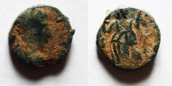 Ancient Coins - Roman Imperial. Eastern or Vandalic imitation of the fourth-fifth century AD. AE minimus