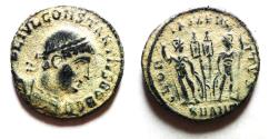Ancient Coins - ORIGINAL DESERT PATINA: CONSTANTIUS II AE 3