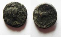 Ancient Coins - Decapolis. Philadelphia. Pseudo-autonomus issue. AE 13mm, 1.72g. Struck second century AD.