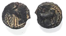 Ancient Coins - Egypt. Alexandria under Gaius (AD 37-41). AE chalkous (13mm, 0.78g). Struck in regnal year 2 (AD 38/9).