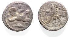 Ancient Coins - Phoenicia. Tyre. 'Ozmilk (Azemilkos) (c. 349-311/0 BC). AR shekel (19mm, 6.94g). Struck in regnal year 5 (345/4 BC).