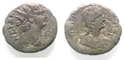 Ancient Coins - EGYPT, Alexandria. NERO SILVER TETRADRACHM. Poppaea