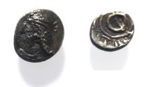 Ancient Coins - Kings of Persis. 2nd century BC. AR Obol