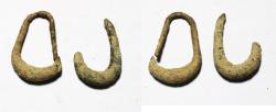 Ancient Coins - ANCIENT LEVANT. CURRENCY BEFORE COINS. BRONZE RINGS. 1000 B.C . LOT OF 2 .