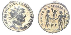 Ancient Coins - AS FOUND. DIOCLETIANUS AE ANTONINIANUS