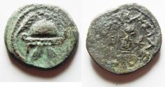 Ancient Coins - Judaea, Herod I the Great. 40-4 BC. AE 8 prutot.