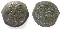 Ancient Coins - PTOLEMAIC KINGS of EGYPT. Ptolemy V or Ptolemy VI. 204-180 BC or 180-145 BC. Æ. ISIS