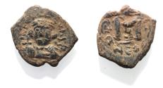 Ancient Coins - Byzantine. Constans II (AD 641-6668). AE follis (22mm, 5.77g). Constantinople mint. Struck in regnal year 3 (AD 643).