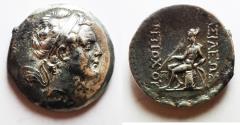 Ancient Coins - Seleukid Kings. Antiochos IV Epiphanes (175-164 BC). AR tetradrachm (27mm, 16.91g). Seleukeia on the Tigris mint.