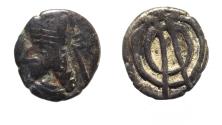 Ancient Coins - Kings of Persis. 2nd century BC. AR Obol