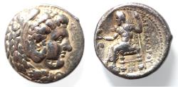 Ancient Coins - LIFE TIME ISSUE: Macedonian Kings. Alexander III the Great (336-323 BC). AR tetradrachm (25mm, 17.07g). Babylon mint. Struck c. 325-323 BC.