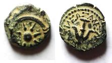 Ancient Coins - 4.31GM,  LARGE PRUTAH Judaea, Alexander Jannaeus, 103-76 BC, AE Prutah (Biblical Widow's Mites).