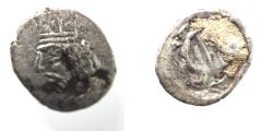 Ancient Coins - Kings of Persis. 2nd century BC. AR Obol