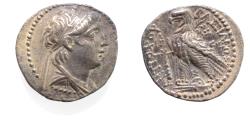 Ancient Coins - CHOICE: Seleukid Kings. Antiochos VII Sidetes (138-129 BC). AR didrachm (24mm, 6.34g). Tyre mint. Struck in SE 176 (137/6 BC).