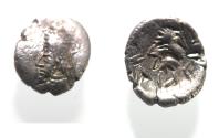 Ancient Coins - Kings of Persis. 2nd century BC. AR Obol