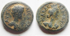 Ancient Coins - Decapolis. Philadelphia. Commodus. As Caesar, AD 166-177. Æ (18mm, 5.69GM). 