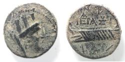 Ancient Coins - Phoenicia, Tyre, 1st century BC. Æ 20. Tyche / Galley