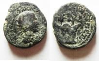Ancient Coins - JUDAEA, Caesarea Maritima. Herennius Etruscus. As Caesar, AD 249-251. Æ 28