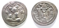 Ancient Coins - Sasanian Empire. Peroz (AD 459-484) AR Drachm
