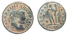Ancient Coins - MAXIMIAN AE FOLLIS. AS FOUND