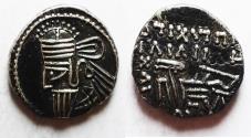 Ancient Coins - PARTHIA, Osroes II. AR Drachm. Ekbatana mint, circa 190-208 CE
