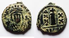 Ancient Coins - Byzantine. Maurice Tiberius AE DECANUMMIUM