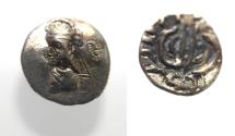 Ancient Coins - Kings of Persis. 2nd century BC. AR Obol