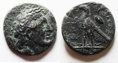 Ancient Coins - GREEK. Ptolemaic kingdom. Ptolemy II Philadelphos (285-246 BC). AR tetradrachm (26 mm, 13.36 g). Uncertain Mint 10 on Cyprus.