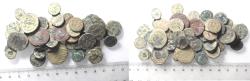 Ancient Coins - AS FOUND: LOT OF 50 ROMAN AE COINS