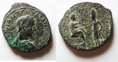 Ancient Coins - MESOPOTAMIA, Edessa. Gordian III, with Abgar X Phraates. AD 238-244. Æ 32