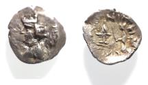 Ancient Coins - Kings of Persis. 2nd century BC. AR Obol