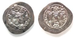 Ancient Coins - Sasanian Kingdom, Peroz I, 458-471 AD. AR drachm