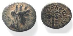 Ancient Coins - Phoenicia. Tyre. Pseudo-autonomous issue. 2nd century A.D. Æ 16. NICE! TYCHE. PALM