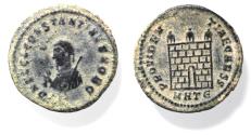 Ancient Coins - CONSTANTINE II AE FOLLIS. CAMP GATE