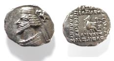 Ancient Coins - KINGS OF PARTHIA. Parthian Kingdom. SILVER DRACHM .