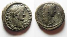 Ancient Coins - Egypt. Alexandria under Hadrian (AD 117-138). Billon tetradrachm (22mm, 13.14g). Struck in regnal year 8 (AD 123/124).