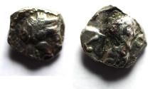 Ancient Coins - Philistia (Palestine) or Arabia. Uncertain mint. AR obol. imitating Athens.