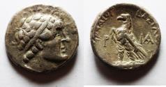 Ancient Coins - GREEK. Ptolemaic Kingdom. Ptolemy VI Philometor (180-145 BC). AR 20mm, 6.50g. Struck in Uncertain Era year 111 (152/1 BC).