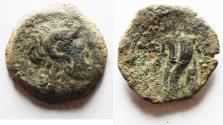Ancient Coins - Ptolemaic Kingdom. Ptolemy IX Soter II (Lathyros). 116-106 B.C. Æ. Cyrene.