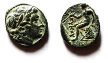 Ancient Coins - Seleukid Kingdom. Antioch. Seleukos III Keraunos 226-223 BC. AE14