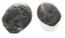 Ancient Coins - Arabia. Nabataean Kings. Rabbel II (AD 70/1-105/6). AR sela (13mm, 3.80g). Petra mint.