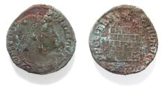 Ancient Coins - AS FOUND: CONSTANTINE I AE FOLLIS. CAMP GATE