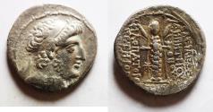 Ancient Coins - Seleukid Kings. Demetrios III Eukairos (97/6-88/7 BC). AR tetradrachm (28mm, 14.57g). Damascus mint. Struck in SE 217 (96/5 BC).