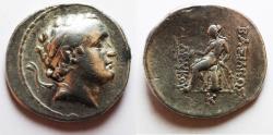 Ancient Coins - Seleukid Kings. Seleukos IV Philopator (187-175 BC). AR tetradrachm (30mm, 16.80g). Antioch on the Orontes mint.
