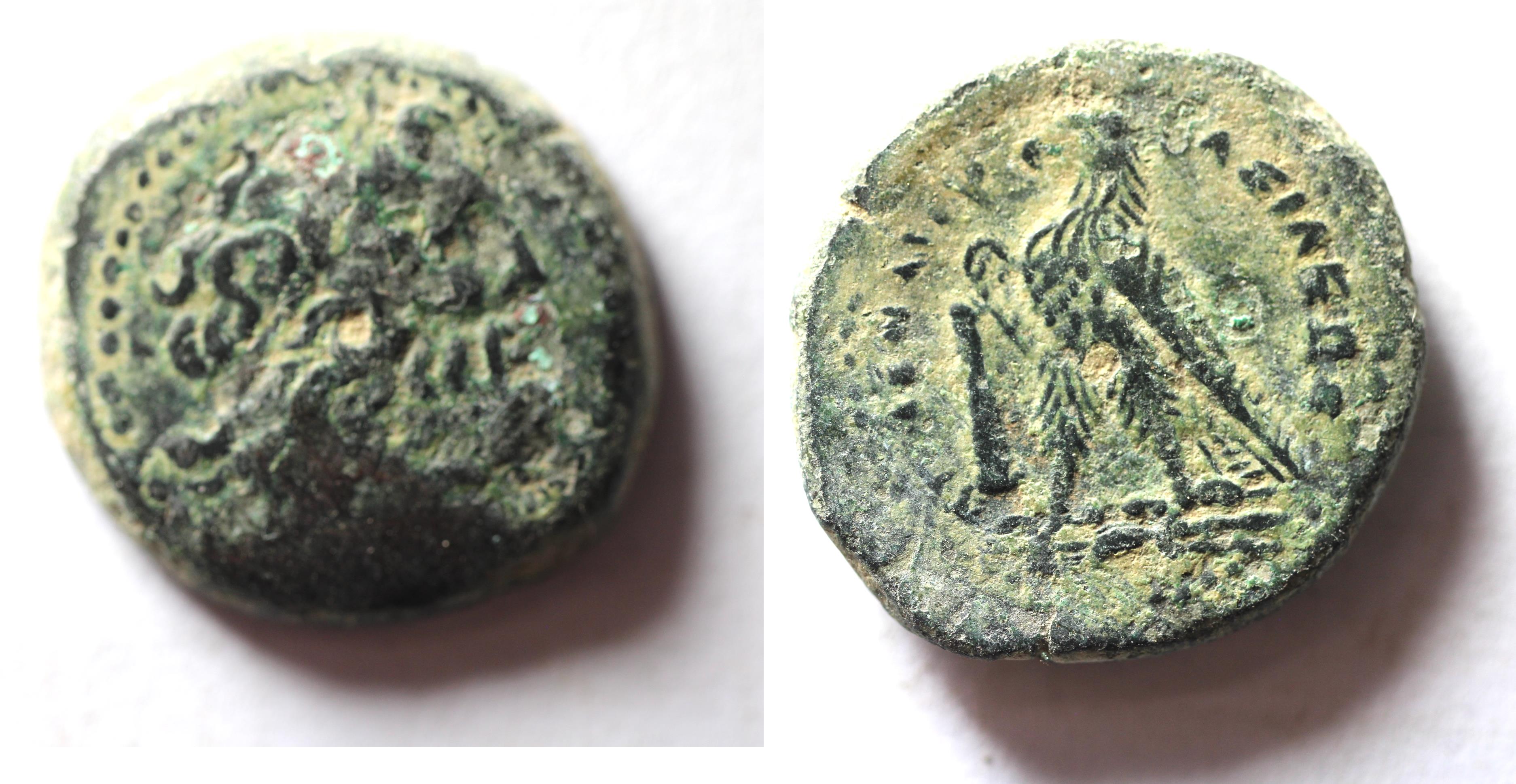 PTOLEMAIC KINGDOM. PTOLEMY III . AE 20 TYRE MINT | Greek Coins