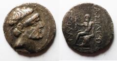 Ancient Coins - Kings of Charakene. Angodakos (“Apodakos") (c. 110/09-104/3 BC). AR tetradrachm (30mm, 14.28g). Charax-Spasinou mint.